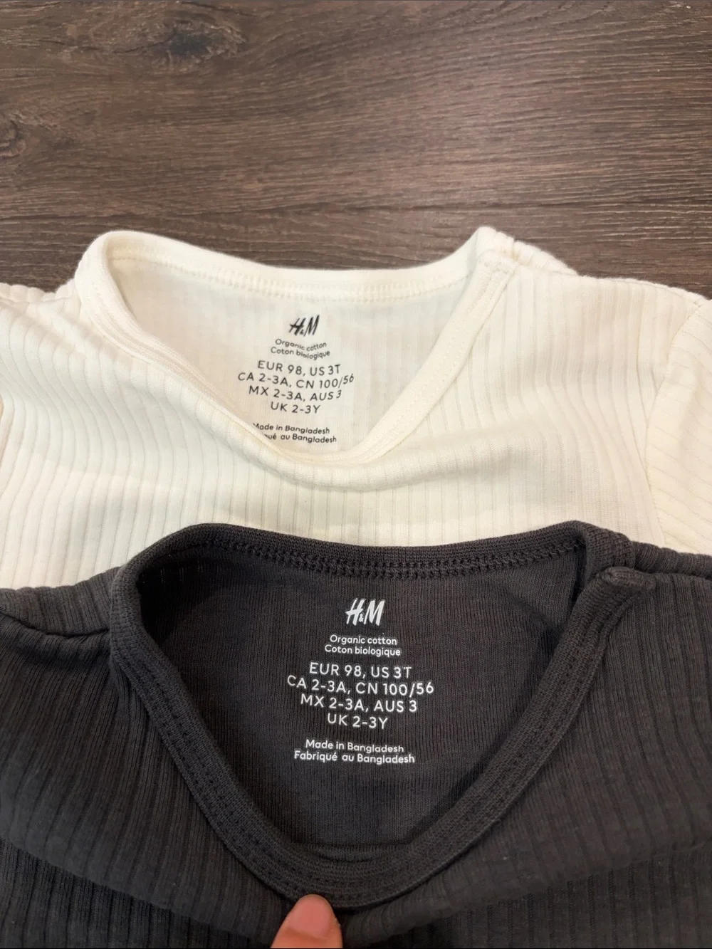 H&M Romper & 2 Bodysuits(2-3Y)